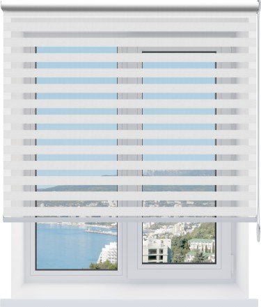 Рулонная штора День-ночь Savana белый